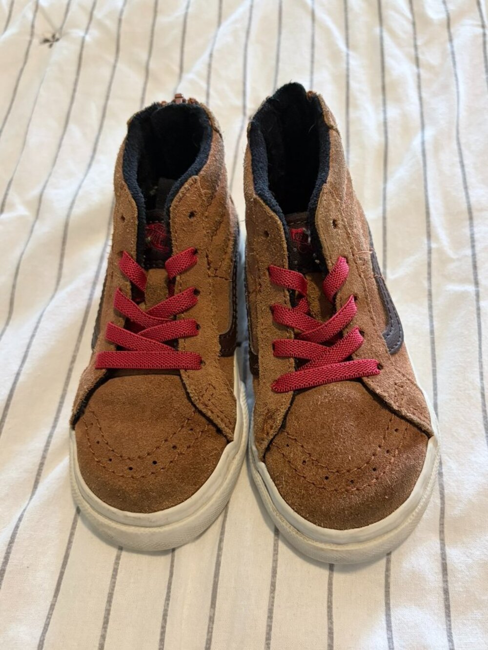 Vans Sk8-Hi Zip Shoe Glazed Ginger Brown Toddler 8